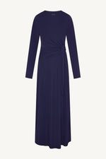 Side Tie Maxi Dress - Future Dusk
