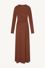 Side Tie Maxi Dress - Terracotta
