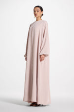 Signature Balloon Sleeve Open Abaya - Mink