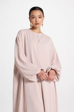 Signature Balloon Sleeve Open Abaya - Mink
