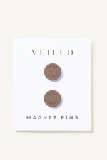 Signature Magnet Pins - Deep Taupe