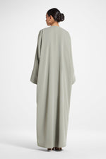 Signature Open Abaya - Dusty Olive