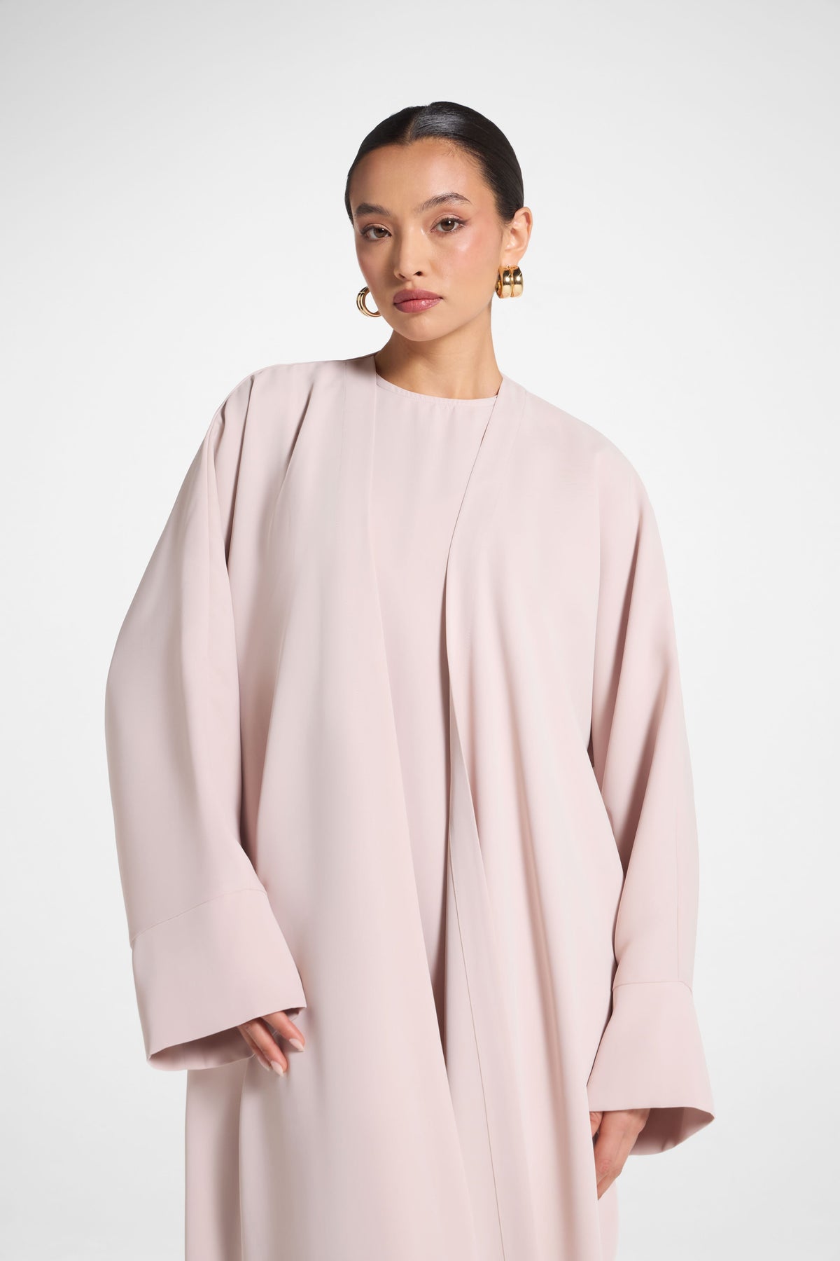 Signature Open Abaya - Mink