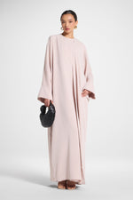 Signature Open Abaya - Mink