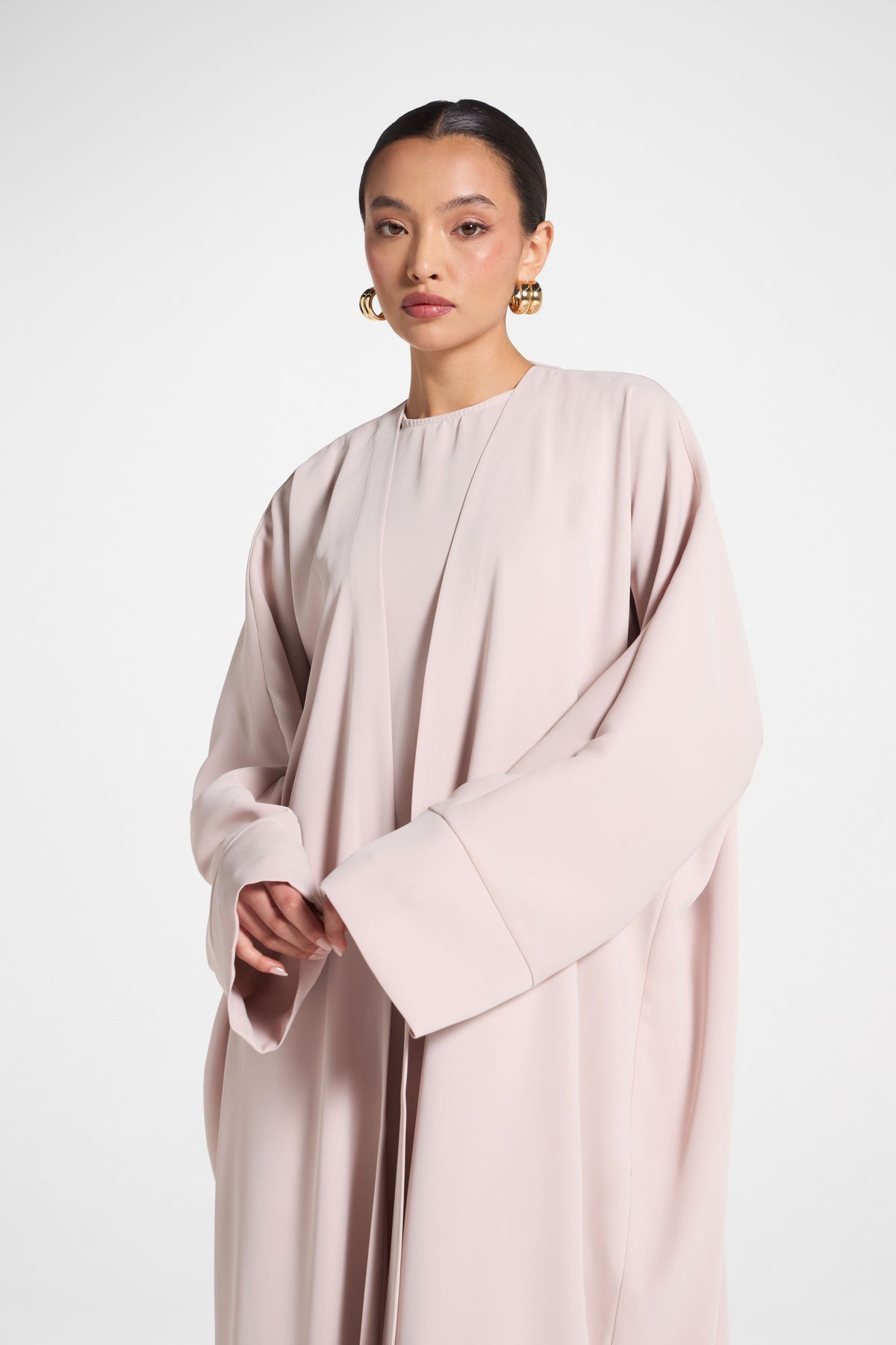 Signature Open Abaya - Mink