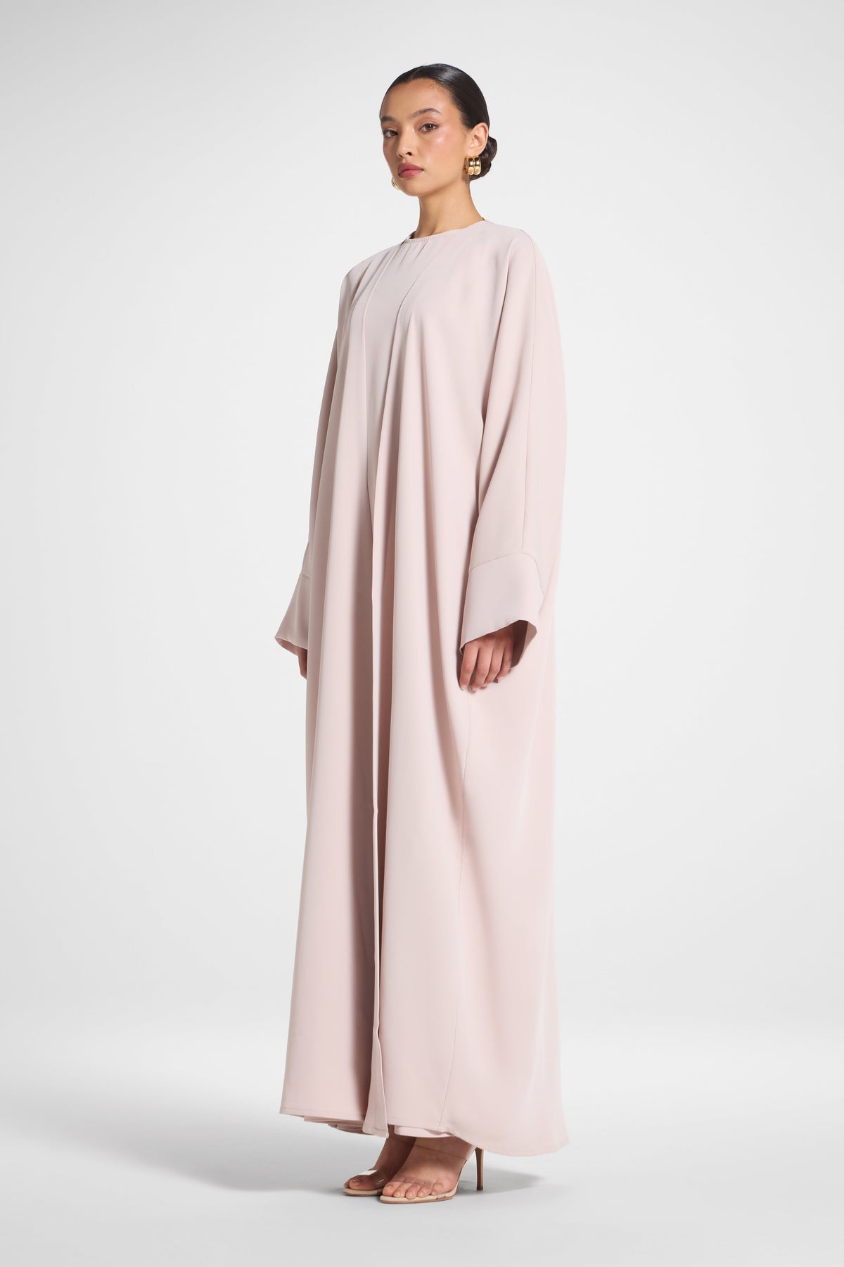 Signature Open Abaya - Mink