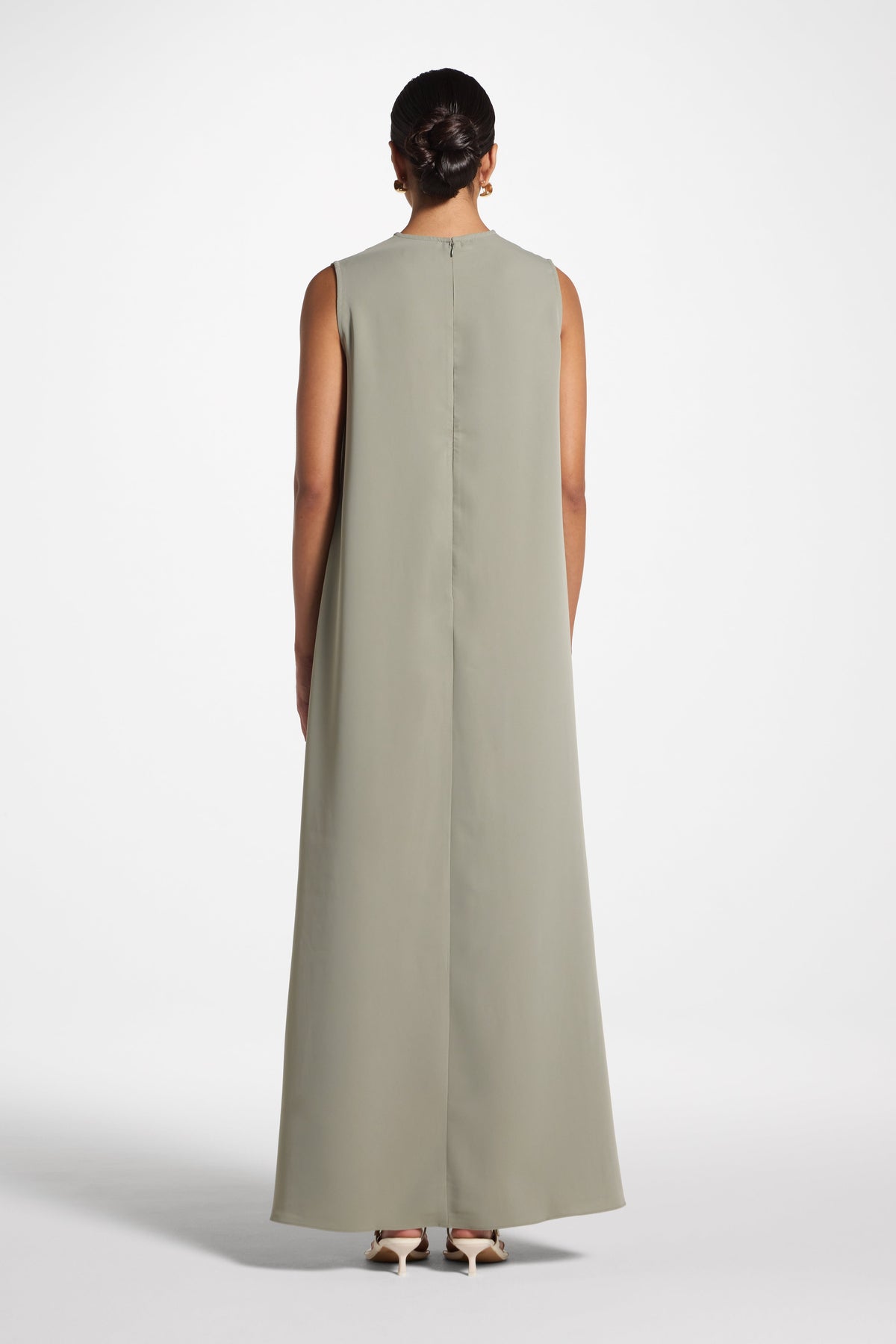 Signature Sleeveless Inner Maxi Dress - Dusty Olive