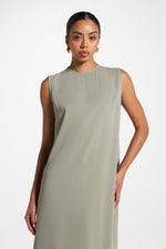 Signature Sleeveless Inner Maxi Dress - Dusty Olive