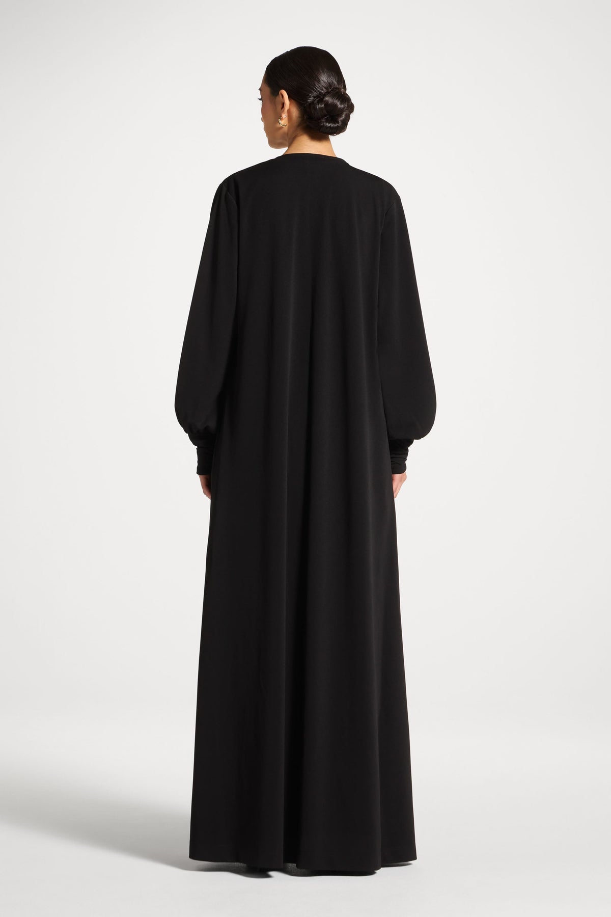 Signature Stretch 3 Piece Abaya & Dress Set - Black
