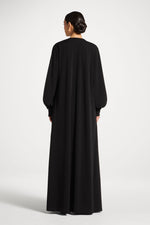 Signature Stretch 3 Piece Abaya & Dress Set - Black