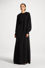Signature Stretch 3 Piece Abaya & Dress Set - Black