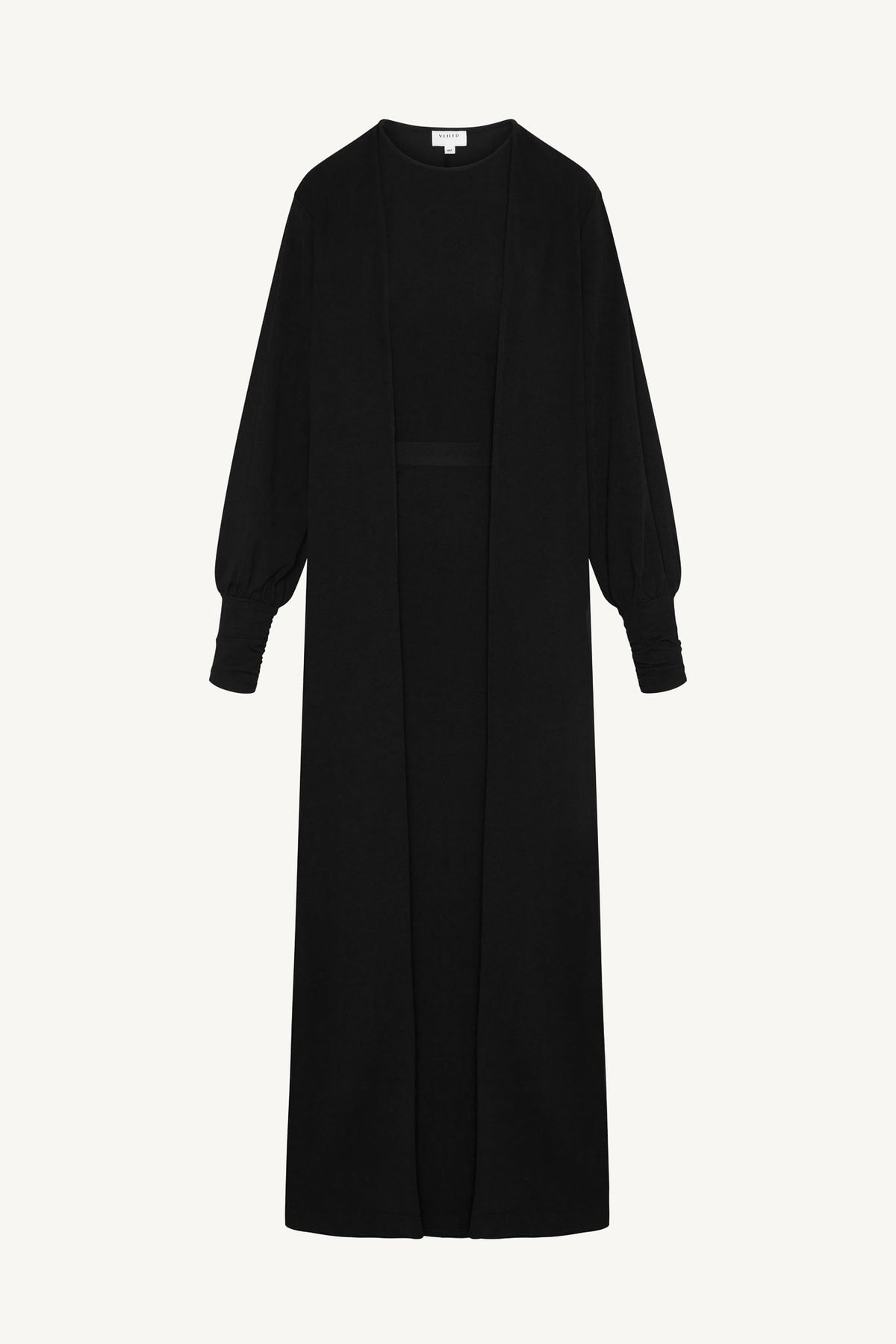 Signature Stretch 3 Piece Abaya & Dress Set - Black