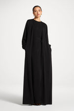Signature Stretch 3 Piece Abaya & Dress Set - Black