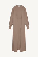 Signature Stretch 3 Piece Abaya & Dress Set - Desert Mauve