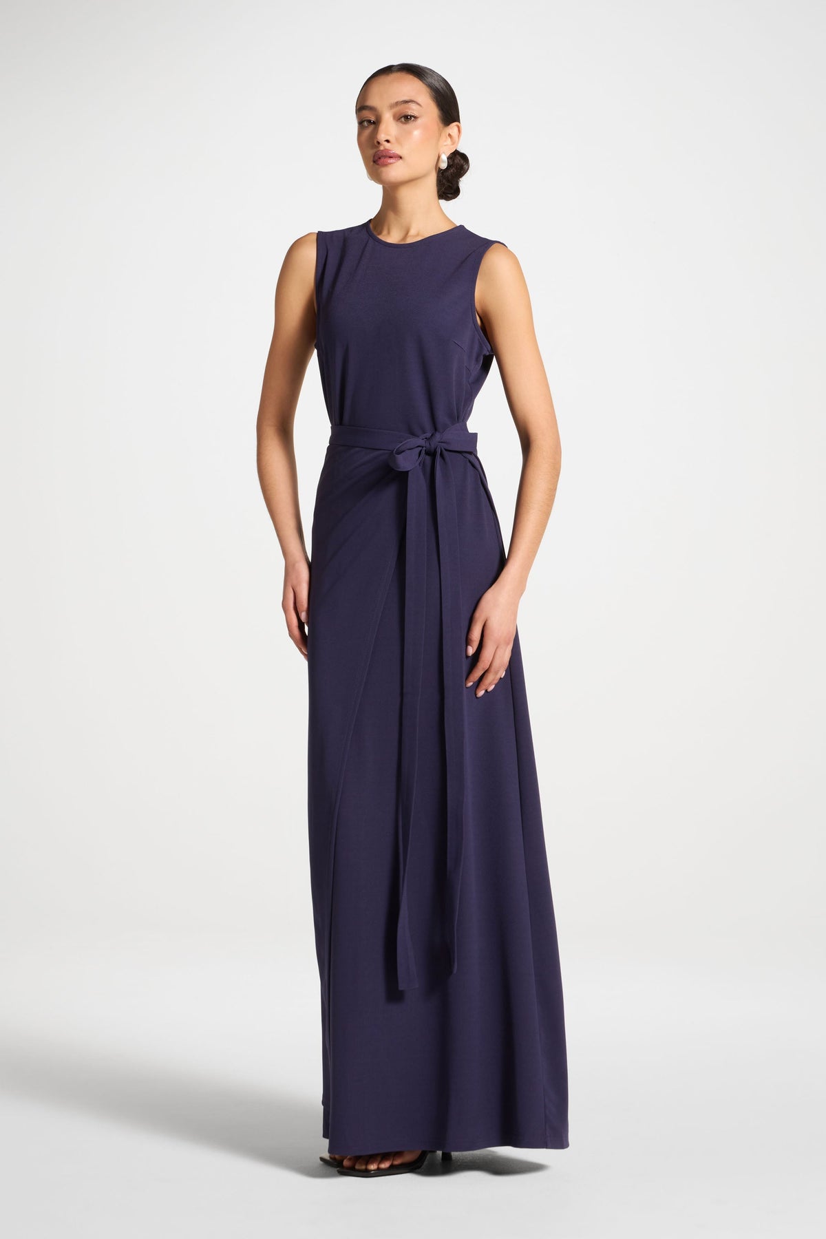 Signature Stretch 3 Piece Abaya & Dress Set - Future Dusk