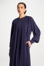 Signature Stretch 3 Piece Abaya & Dress Set - Future Dusk