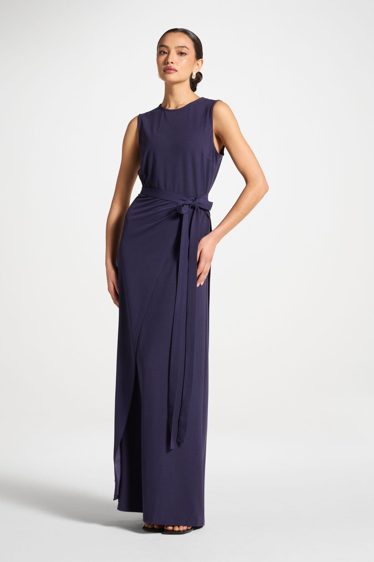 Signature Stretch 3 Piece Abaya & Dress Set - Future Dusk