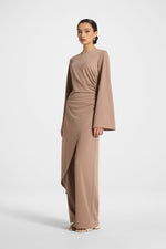 Signature Stretch Midi Tunic Top - Desert Mauve