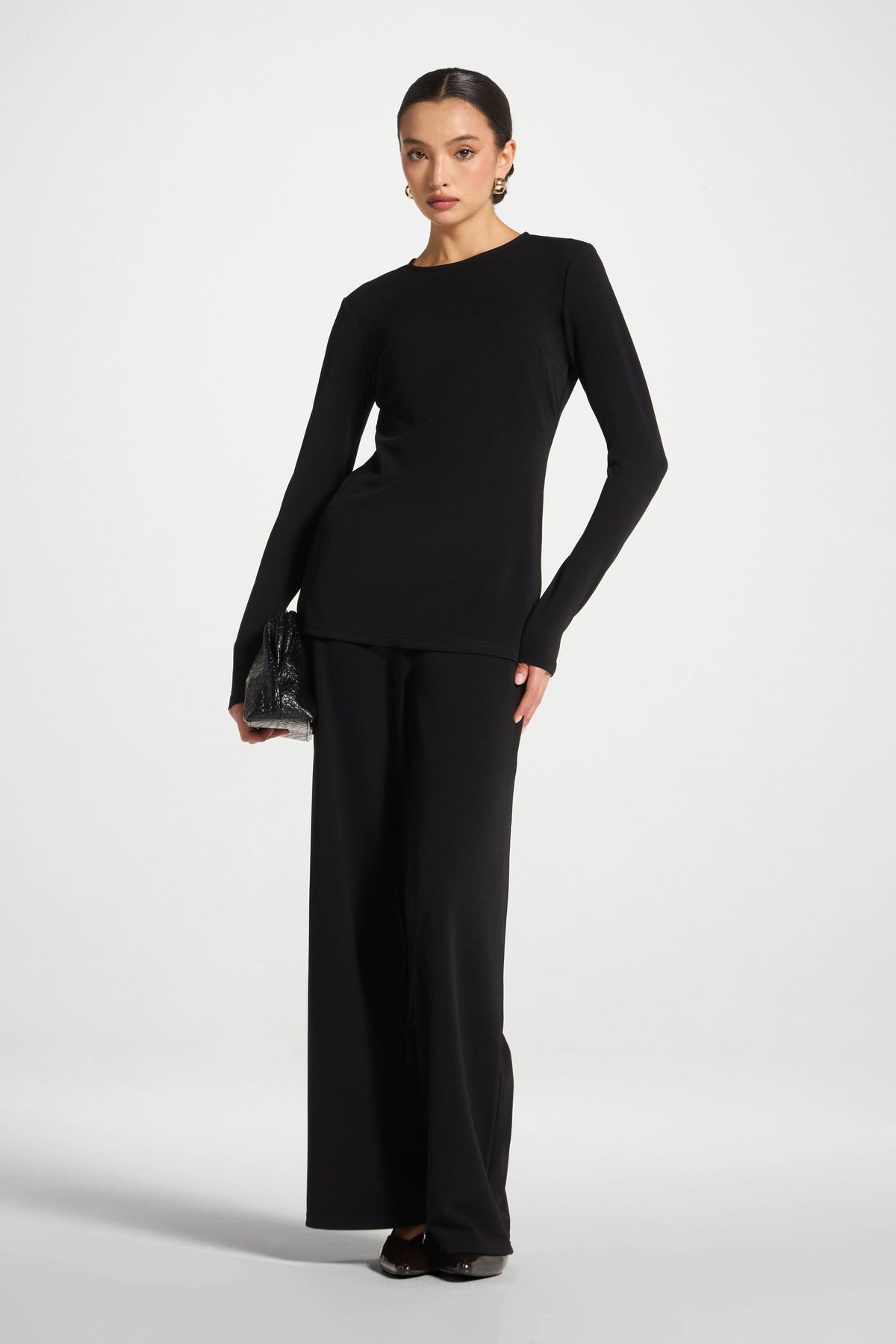 Signature Stretch Top - Black