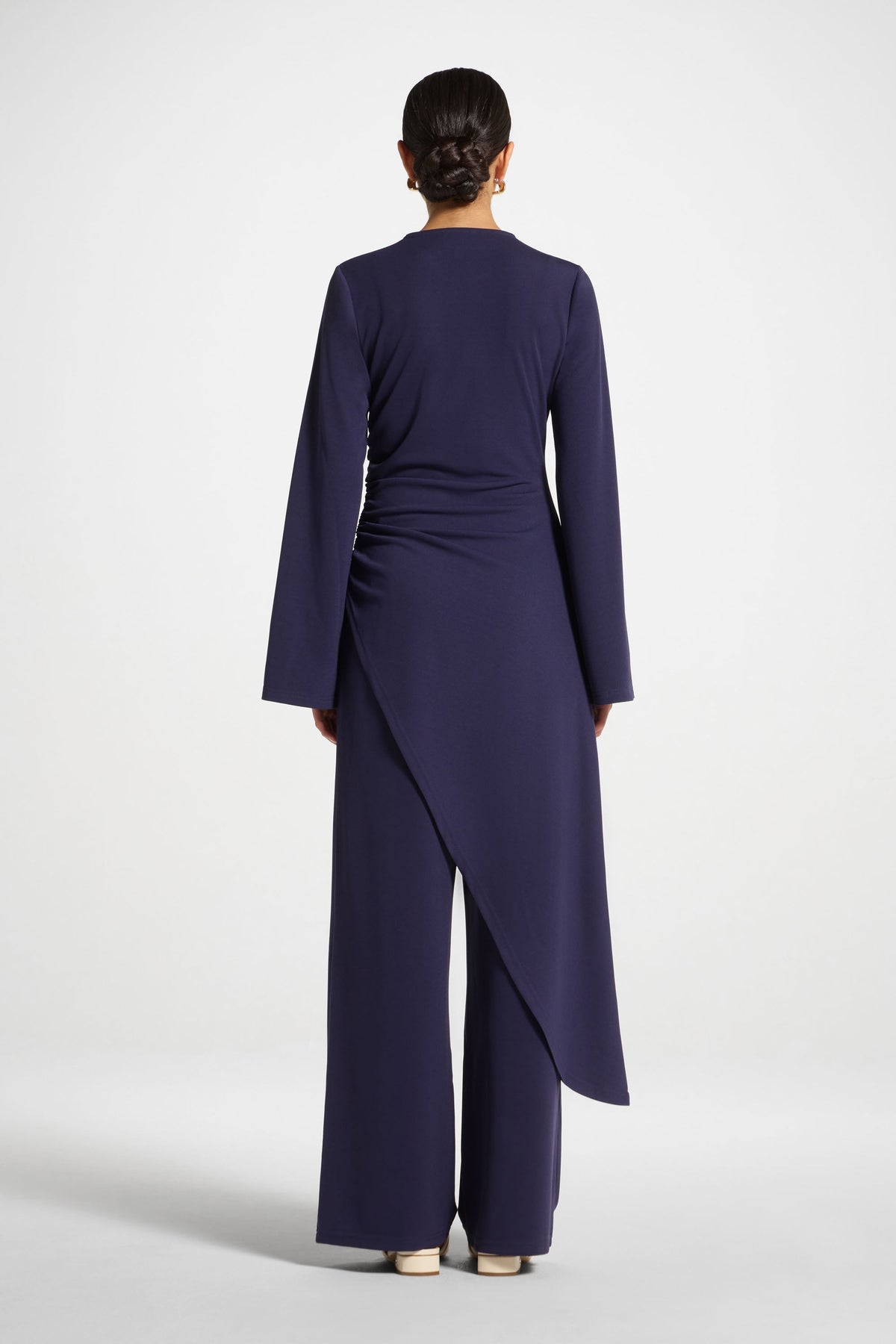 Signature Stretch Wide Leg Pants - Future Dusk