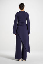 Signature Stretch Wide Leg Pants - Future Dusk