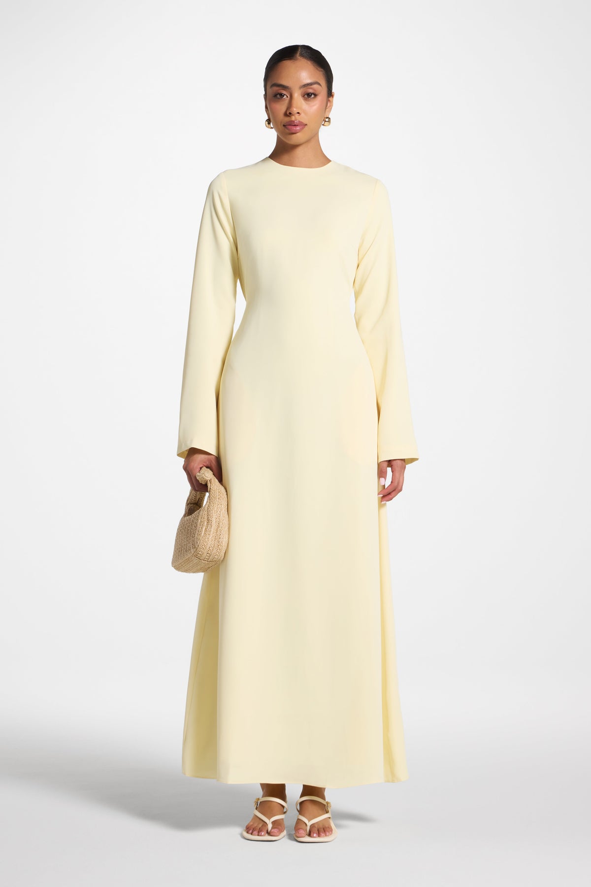 Signature Tie Back Maxi Dress - Banana