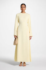 Signature Tie Back Maxi Dress - Banana