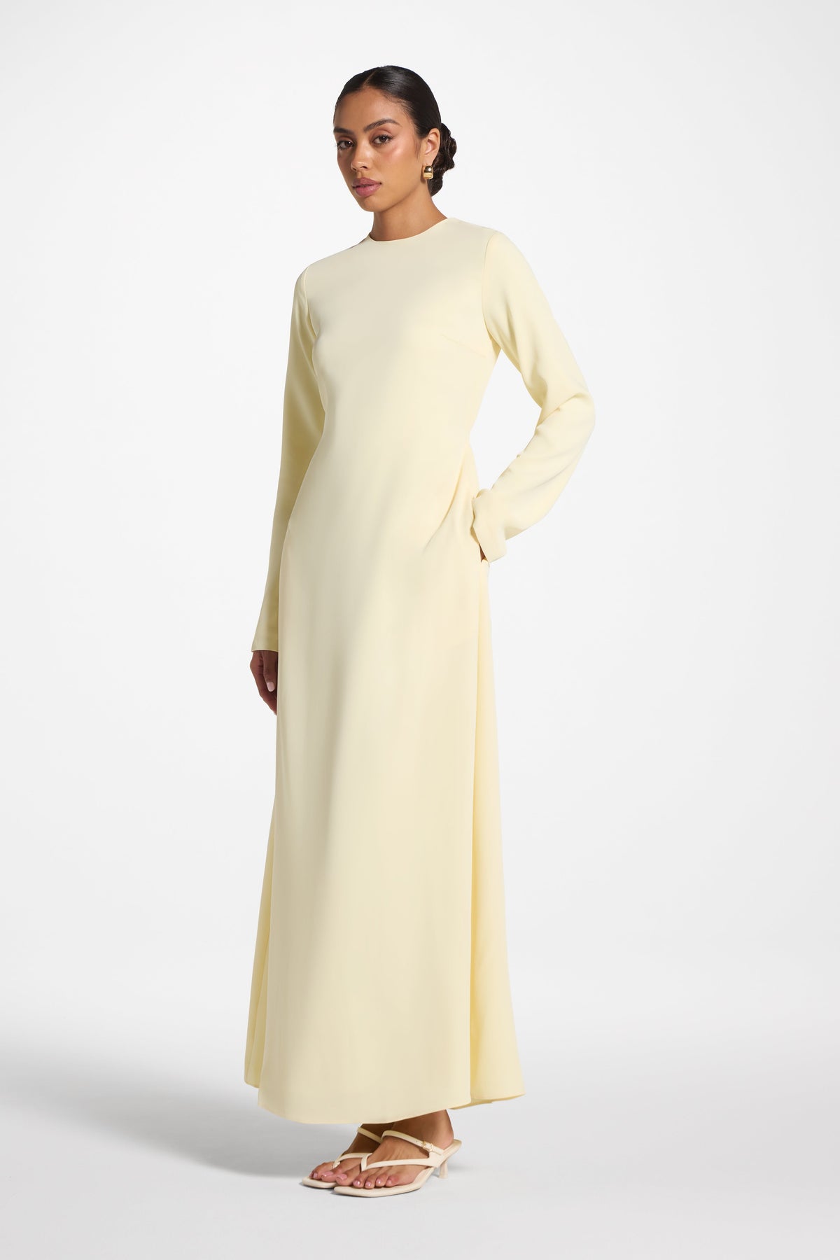 Signature Tie Back Maxi Dress - Banana