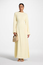 Signature Tie Back Maxi Dress - Banana