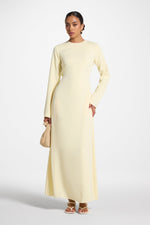 Signature Tie Back Maxi Dress - Banana