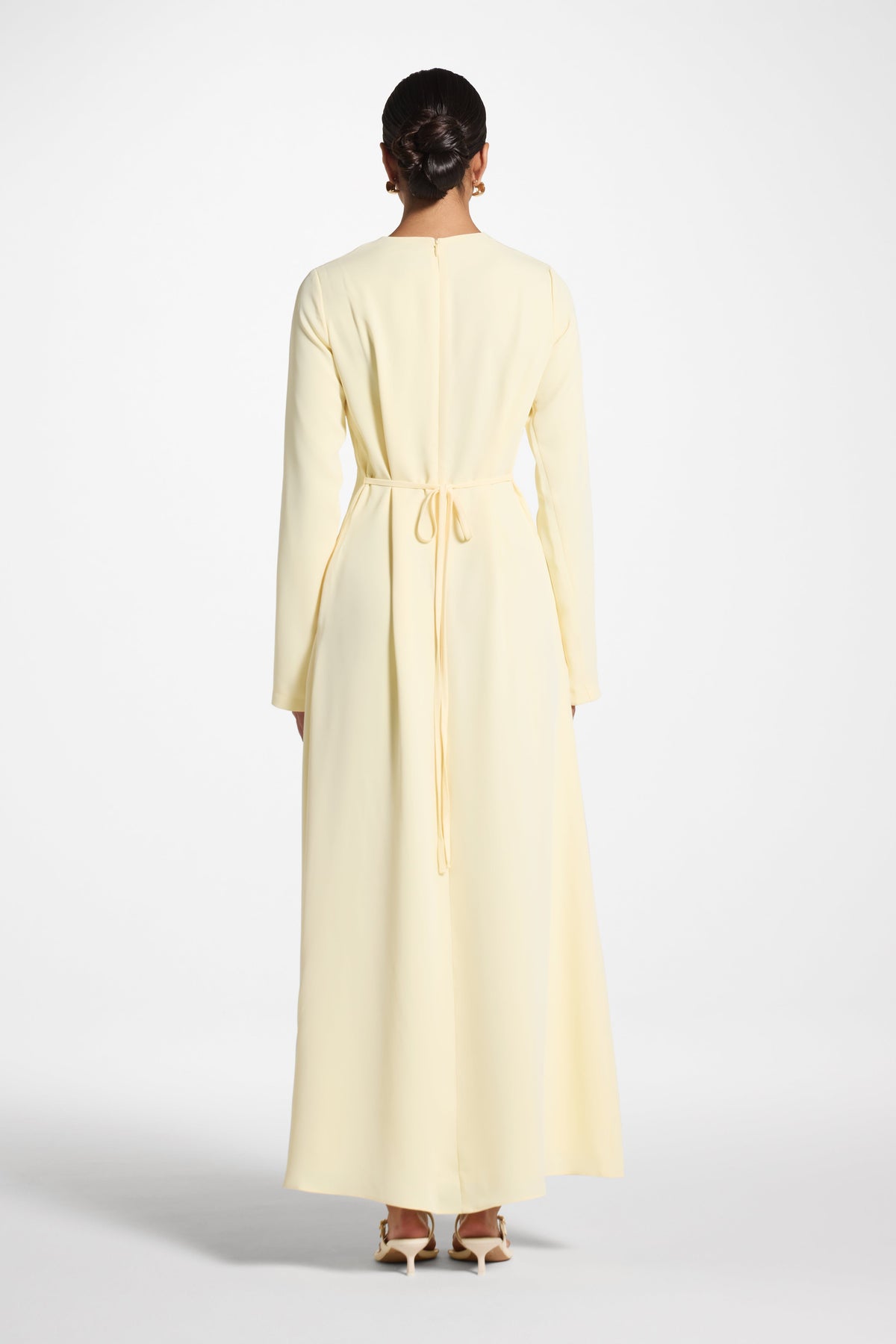 Signature Tie Back Maxi Dress - Banana