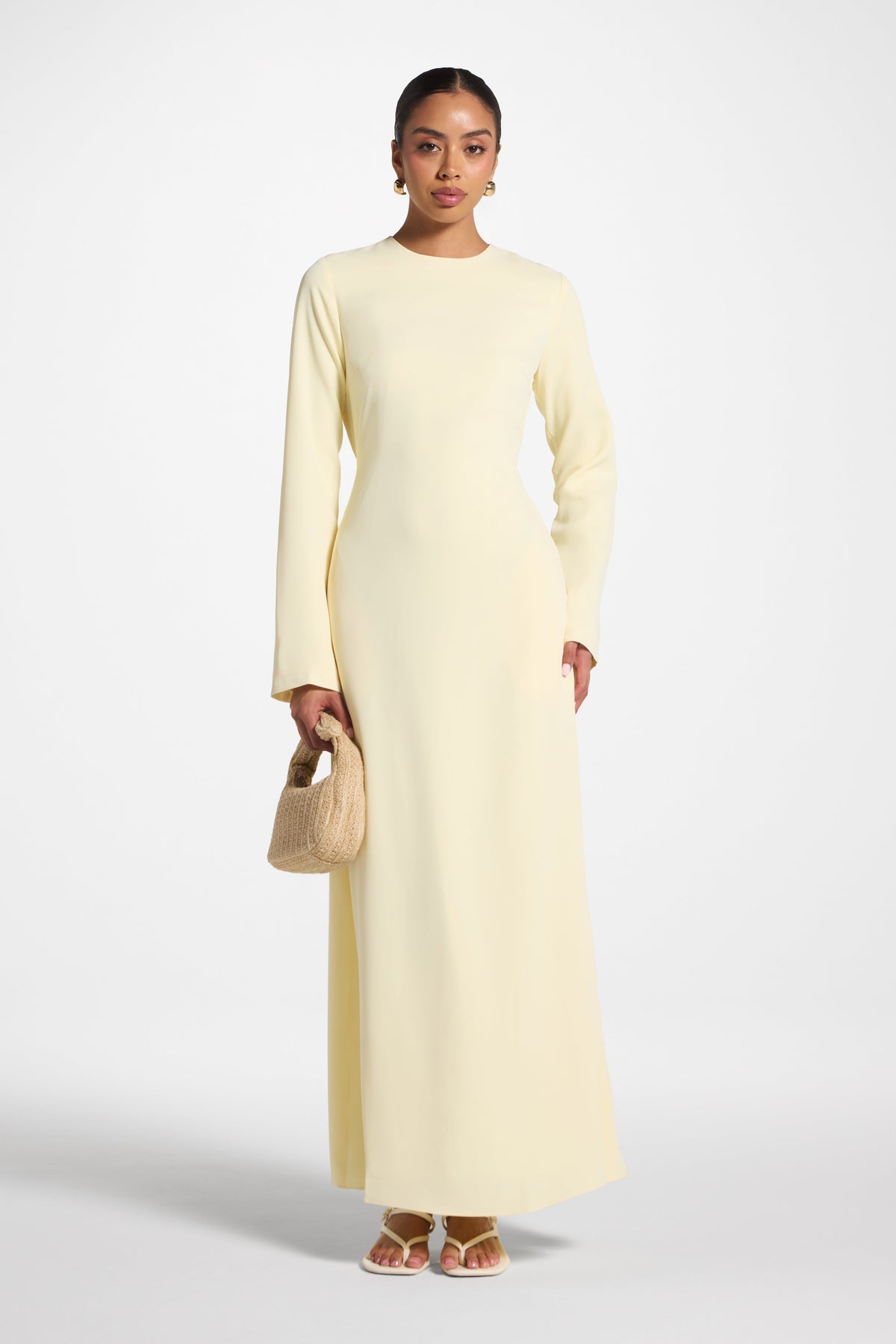 Signature Tie Back Maxi Dress - Banana