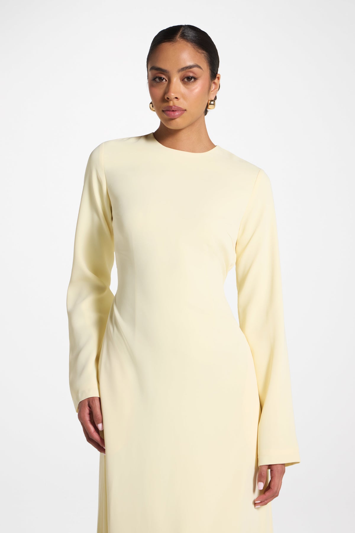 Signature Tie Back Maxi Dress - Banana