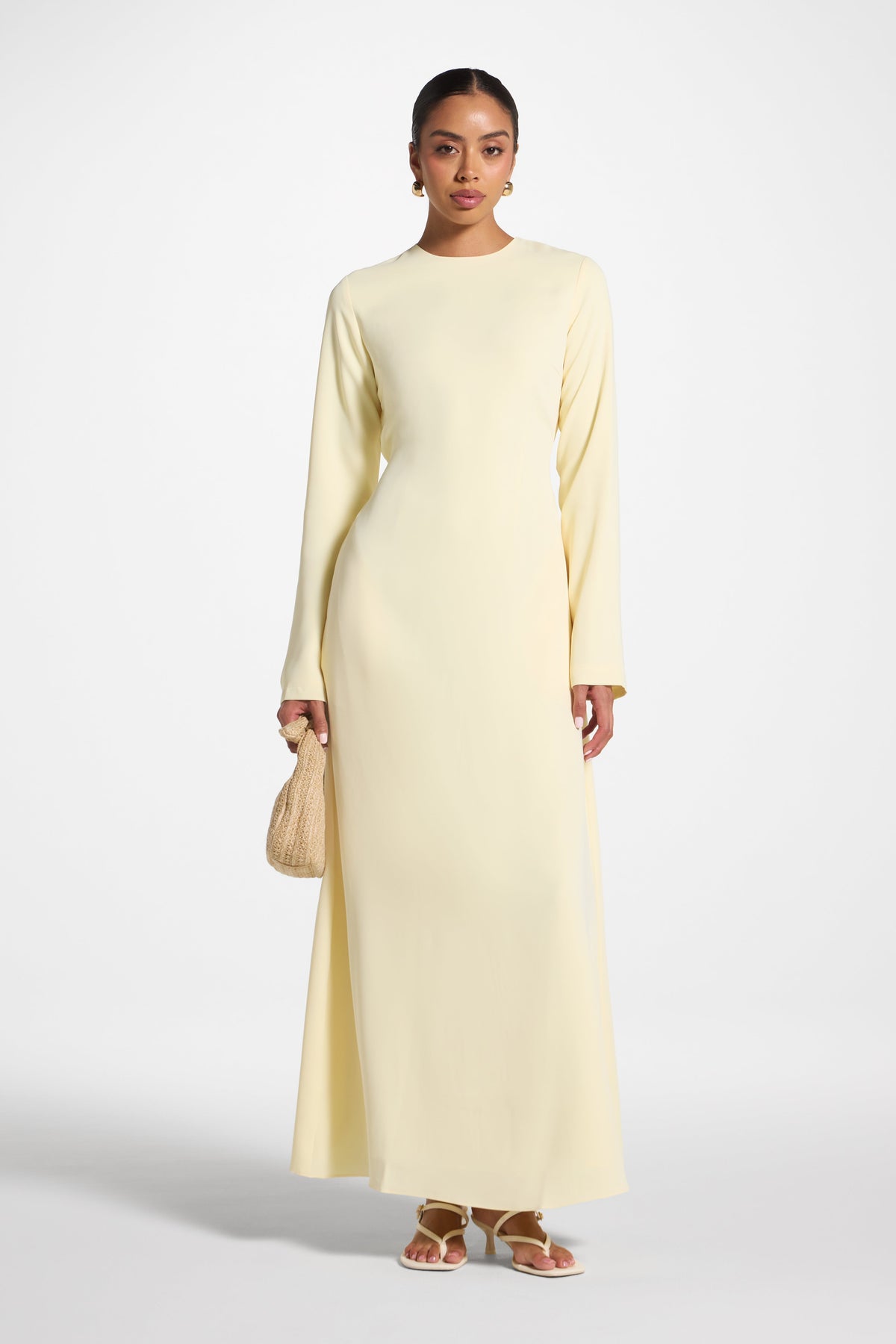 Signature Tie Back Maxi Dress - Banana