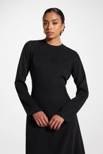 Signature Tie Back Maxi Dress - Black