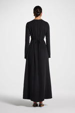 Signature Tie Back Maxi Dress - Black