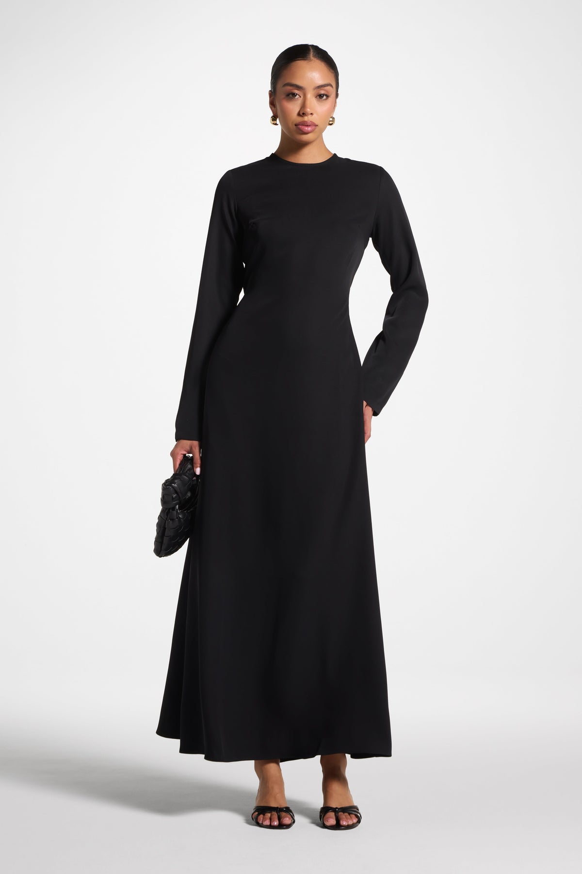 Signature Tie Back Maxi Dress - Black
