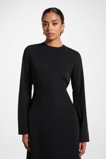 Signature Tie Back Maxi Dress - Black