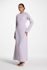 Signature Tie Back Maxi Dress - Lilac