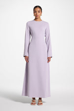 Signature Tie Back Maxi Dress - Lilac