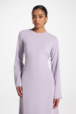 Signature Tie Back Maxi Dress - Lilac