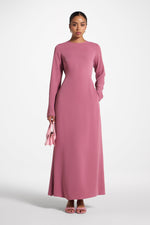 Signature Tie Back Maxi Dress - Vintage Rose