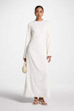 Signature Tie Back Maxi Dress - White