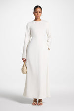 Signature Tie Back Maxi Dress - White