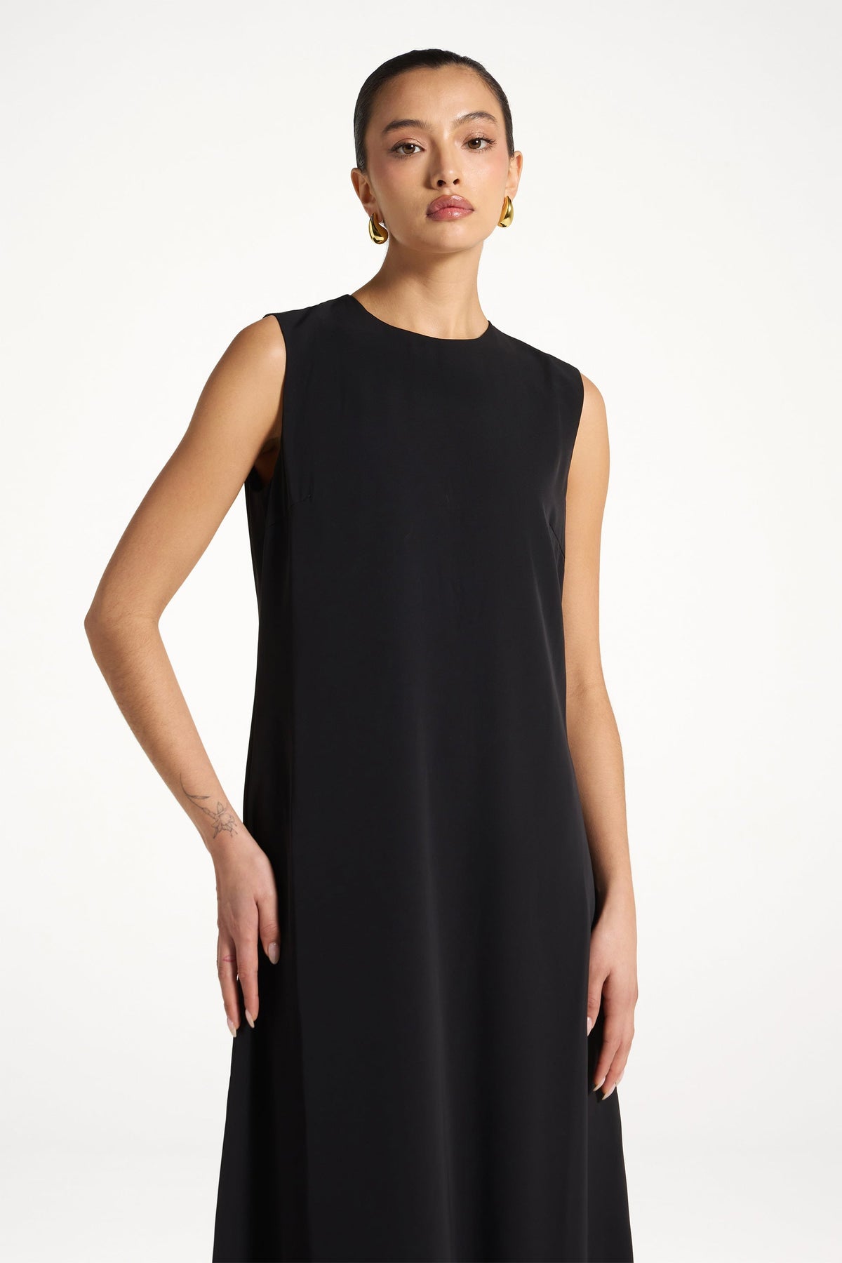Sleeveless Maxi Dress - Black