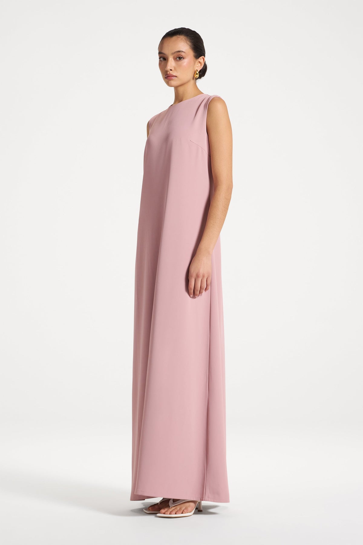 Sleeveless Maxi Dress - Pink