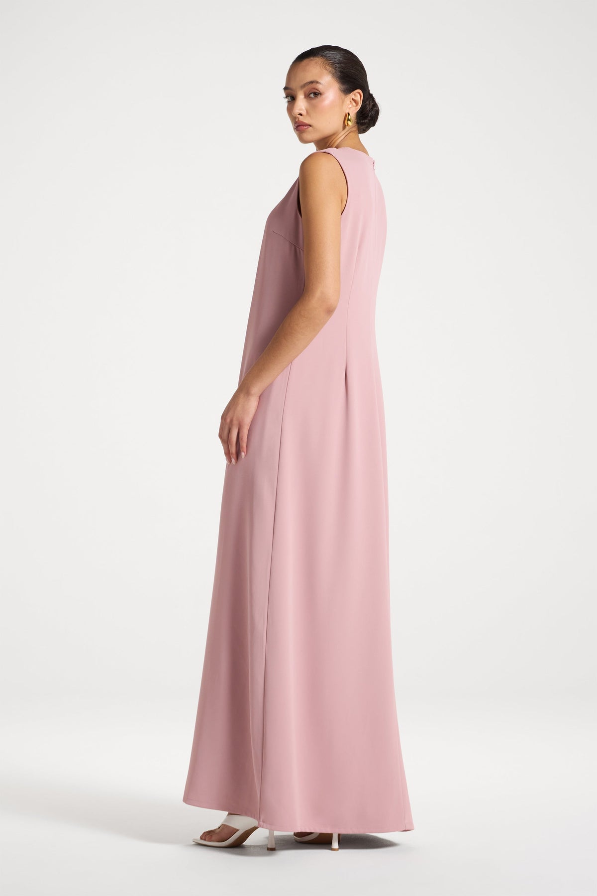 Sleeveless Maxi Dress - Pink