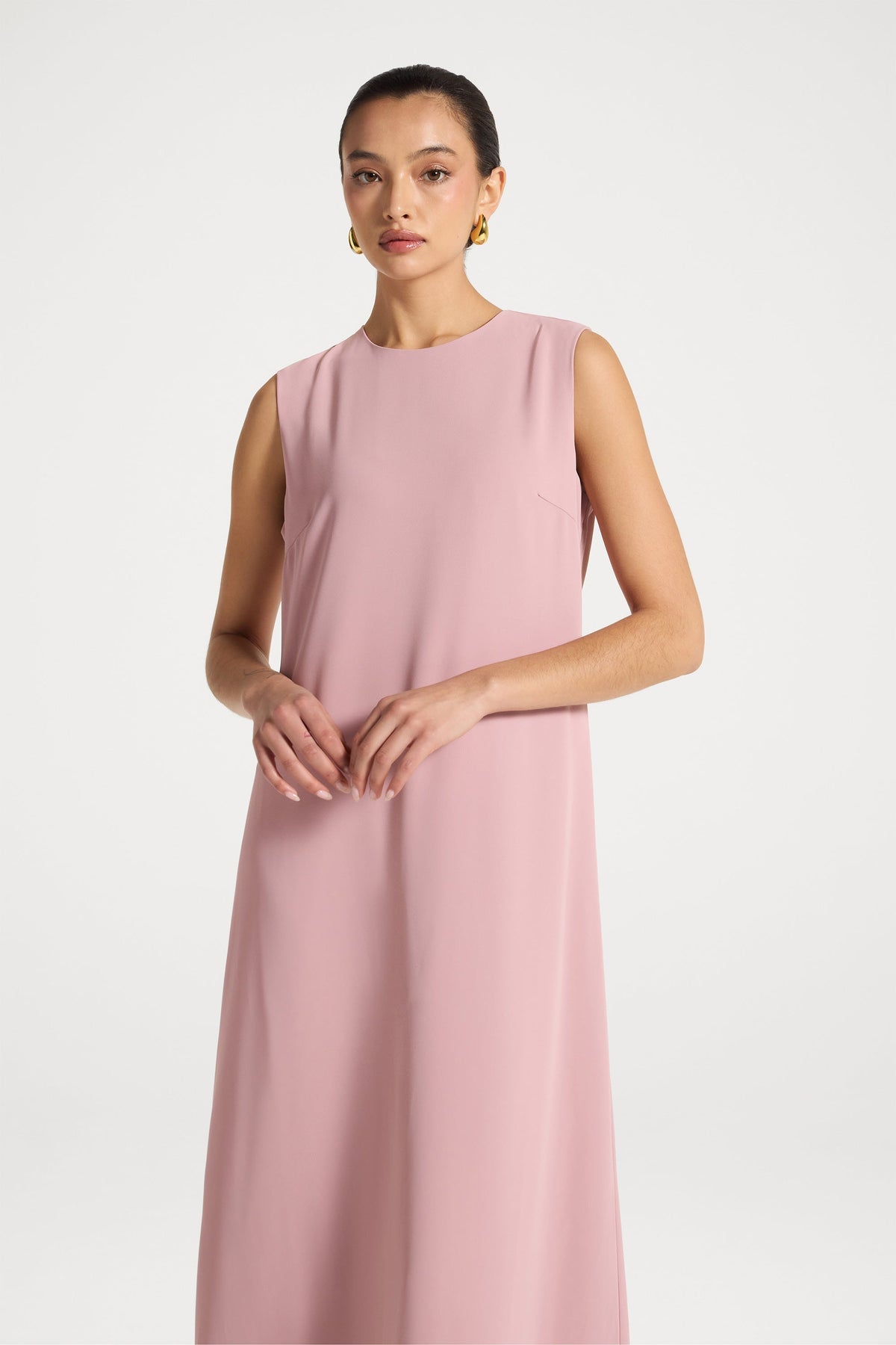 Sleeveless Maxi Dress - Pink