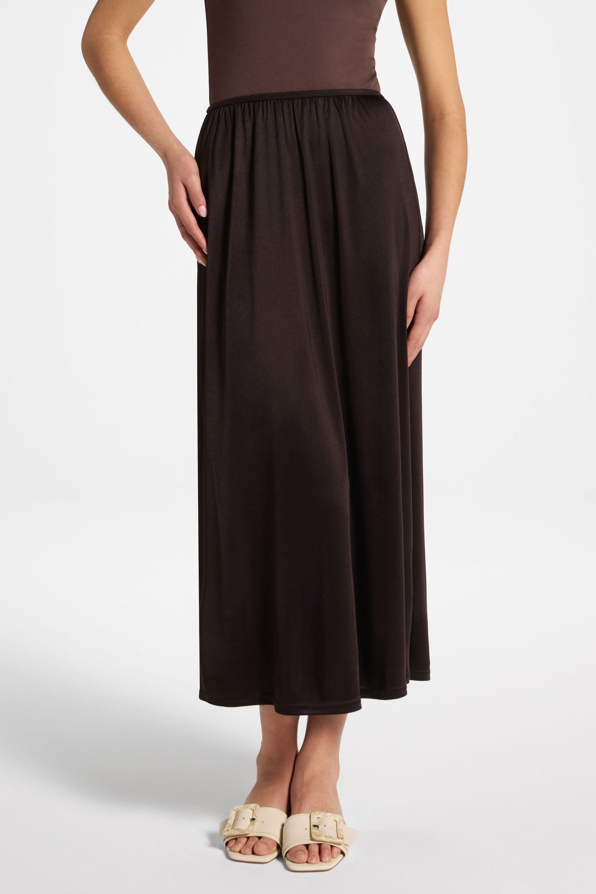 Slip Skirt - Chocolate
