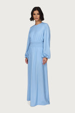 Smocked Waist Dress - Light Denim